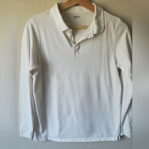 🌺💙 Bundle & Save                    2 x Tex Long Sleeve White Polos Size 15-16